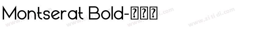 Montserat Bold字体转换